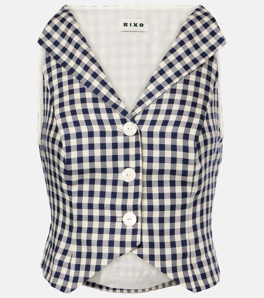 rixo tiggy checked vest