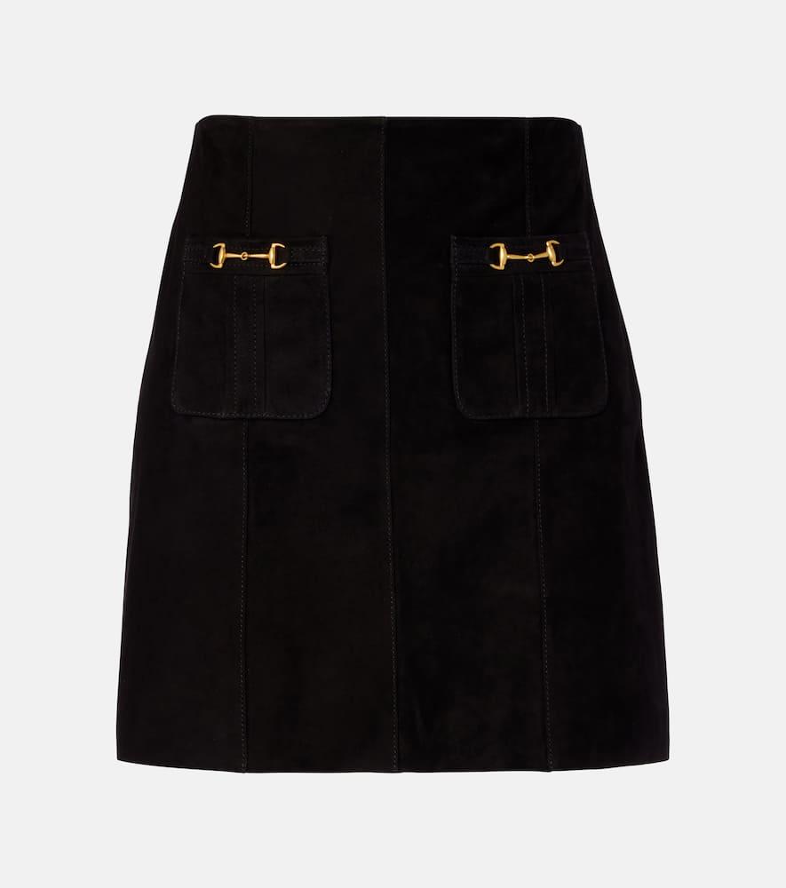 rixo wiley suede miniskirt