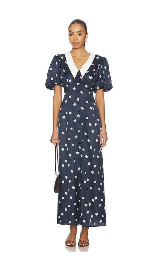 roame. sirena dress in navy.