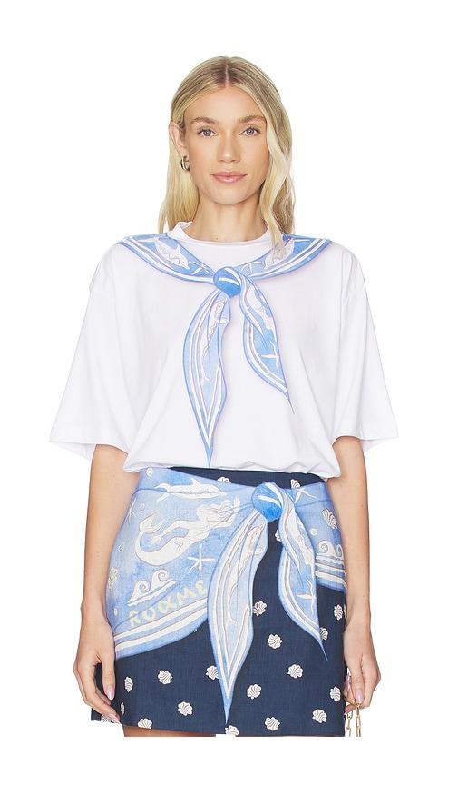 roame. t-shirt in white.