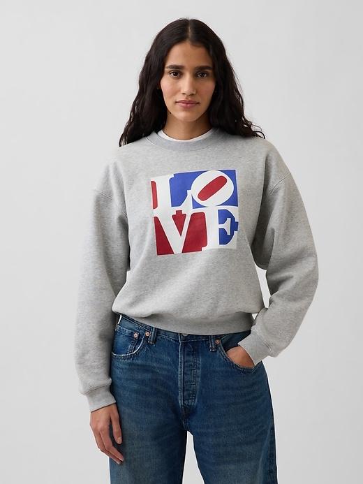 robert indiana vintagesoft love sweatshirt