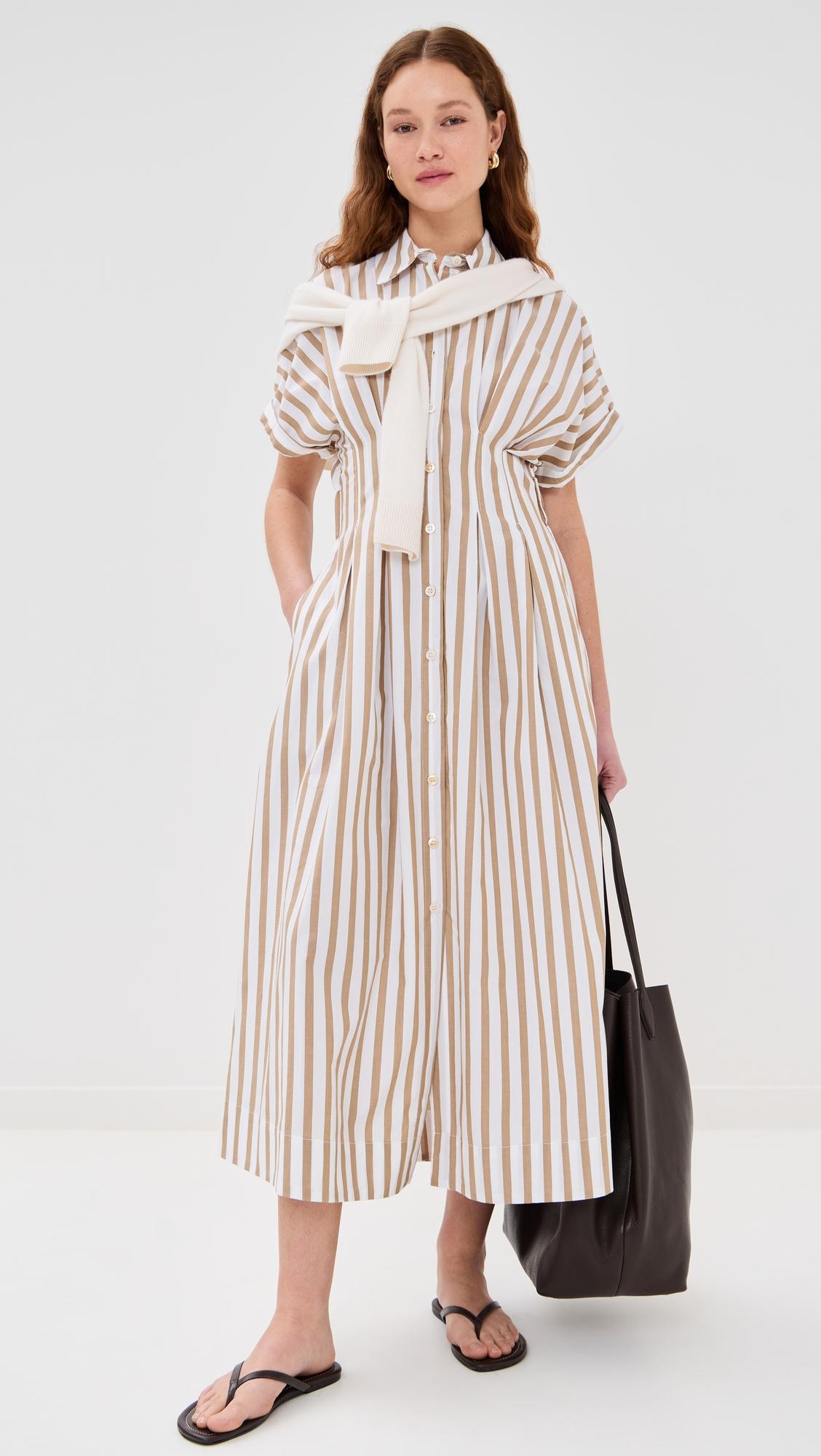 roberta button down dress