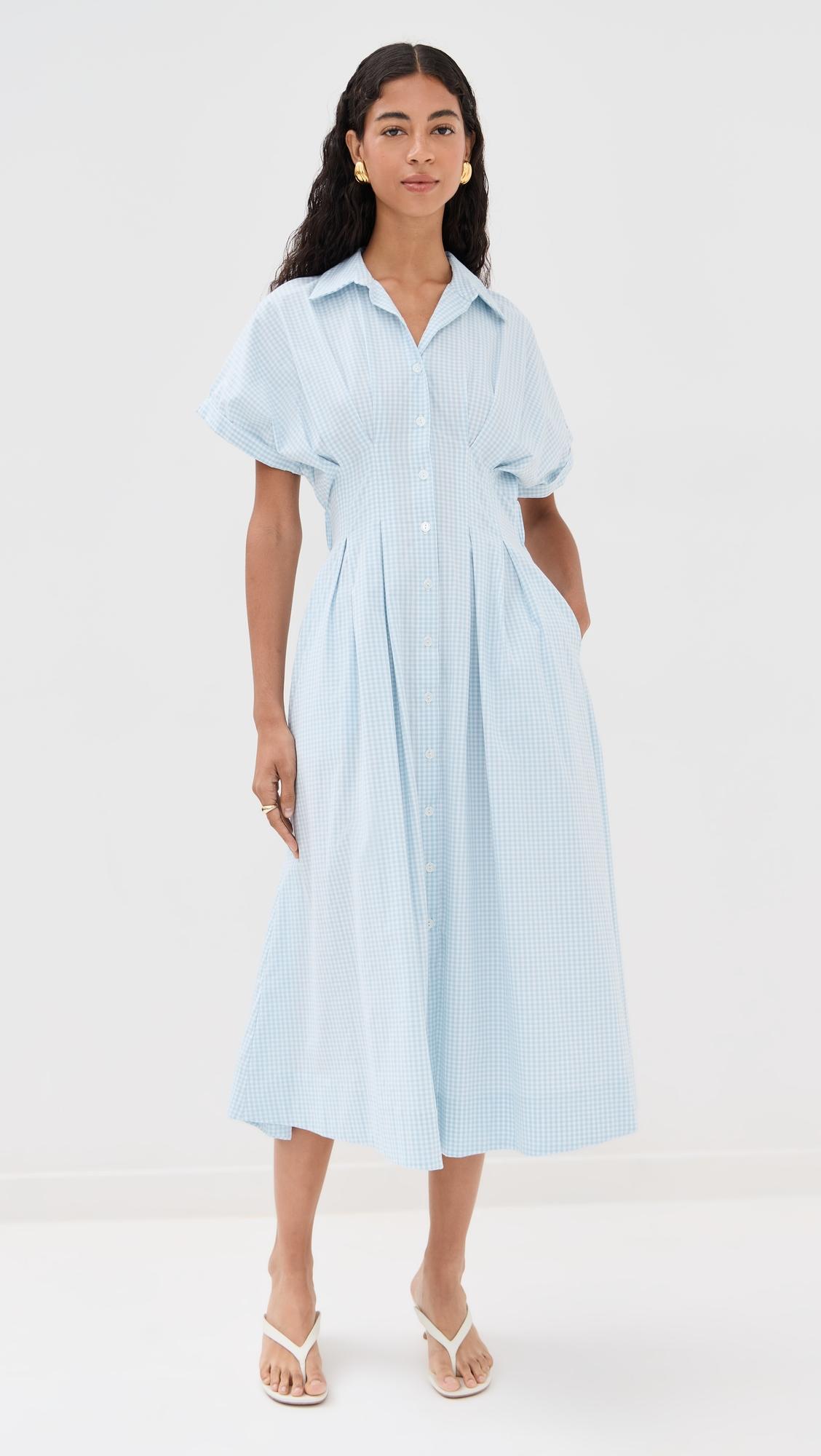 roberta button down dress