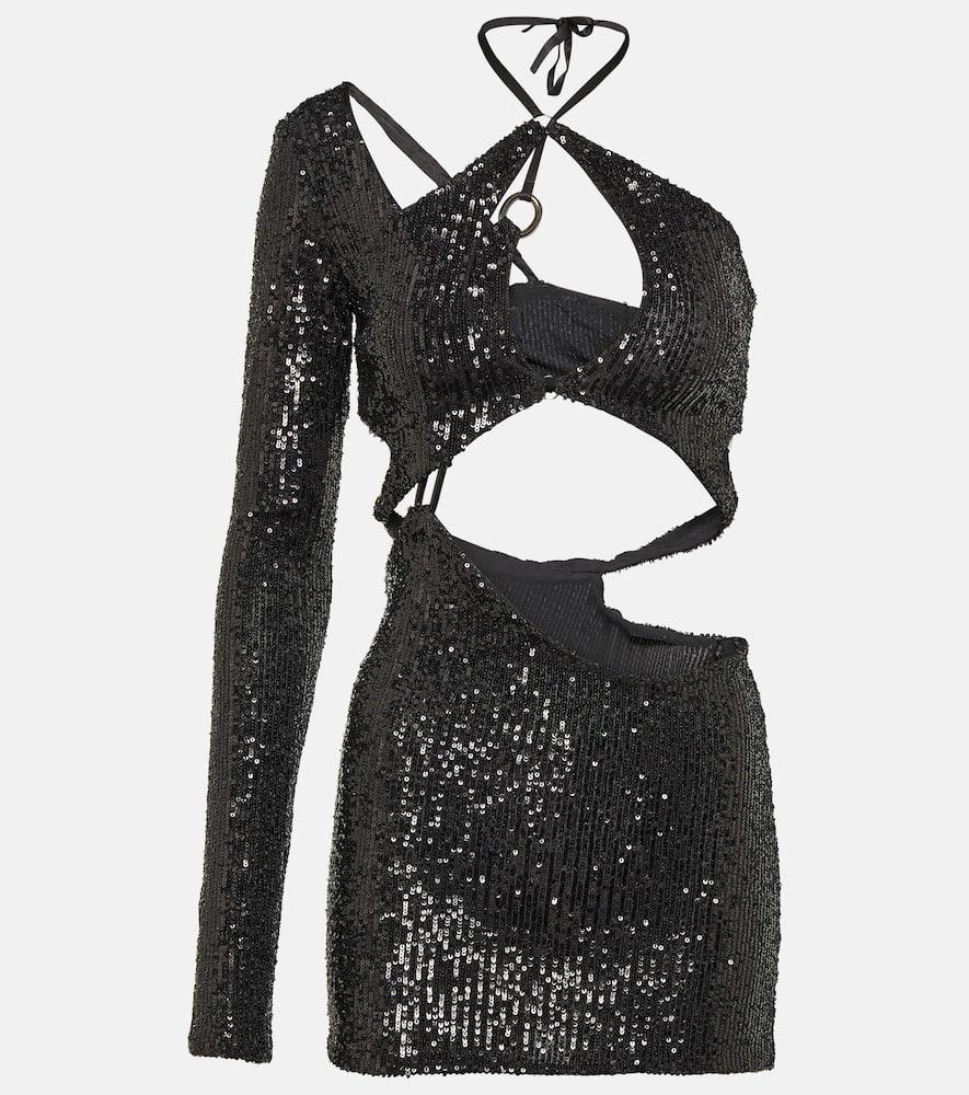roberta einer banu cutout sequined minidress