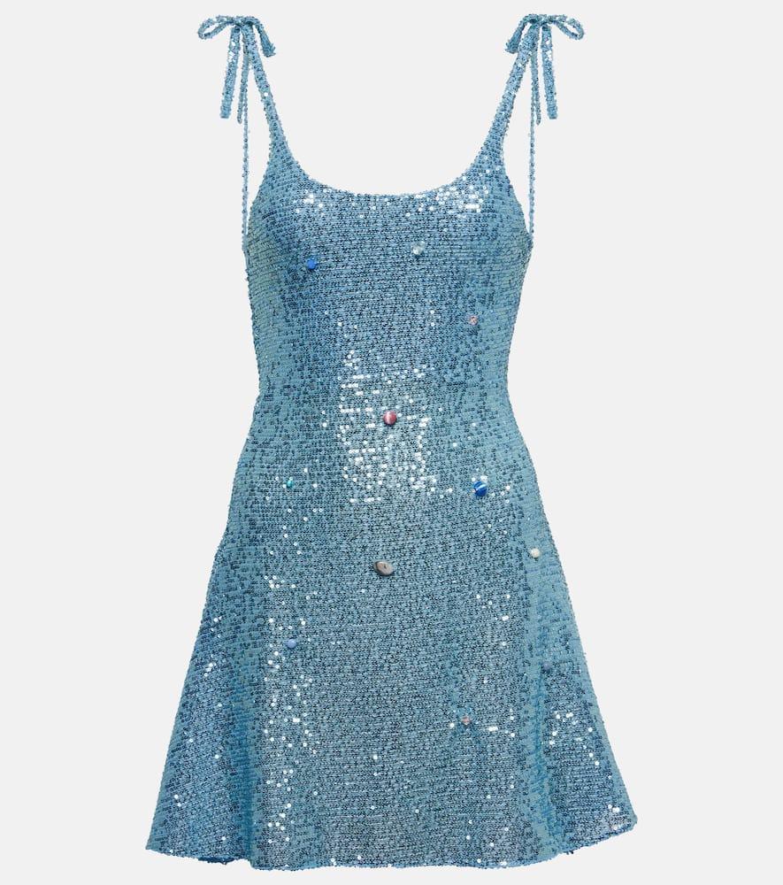 roberta einer sequined minidress