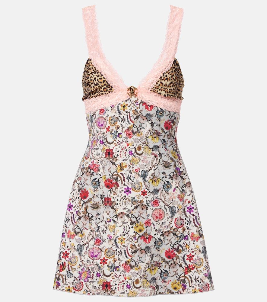 roberto cavalli embellished lace