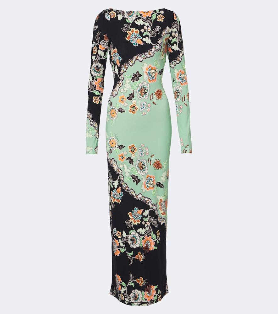 roberto cavalli floral maxi dress
