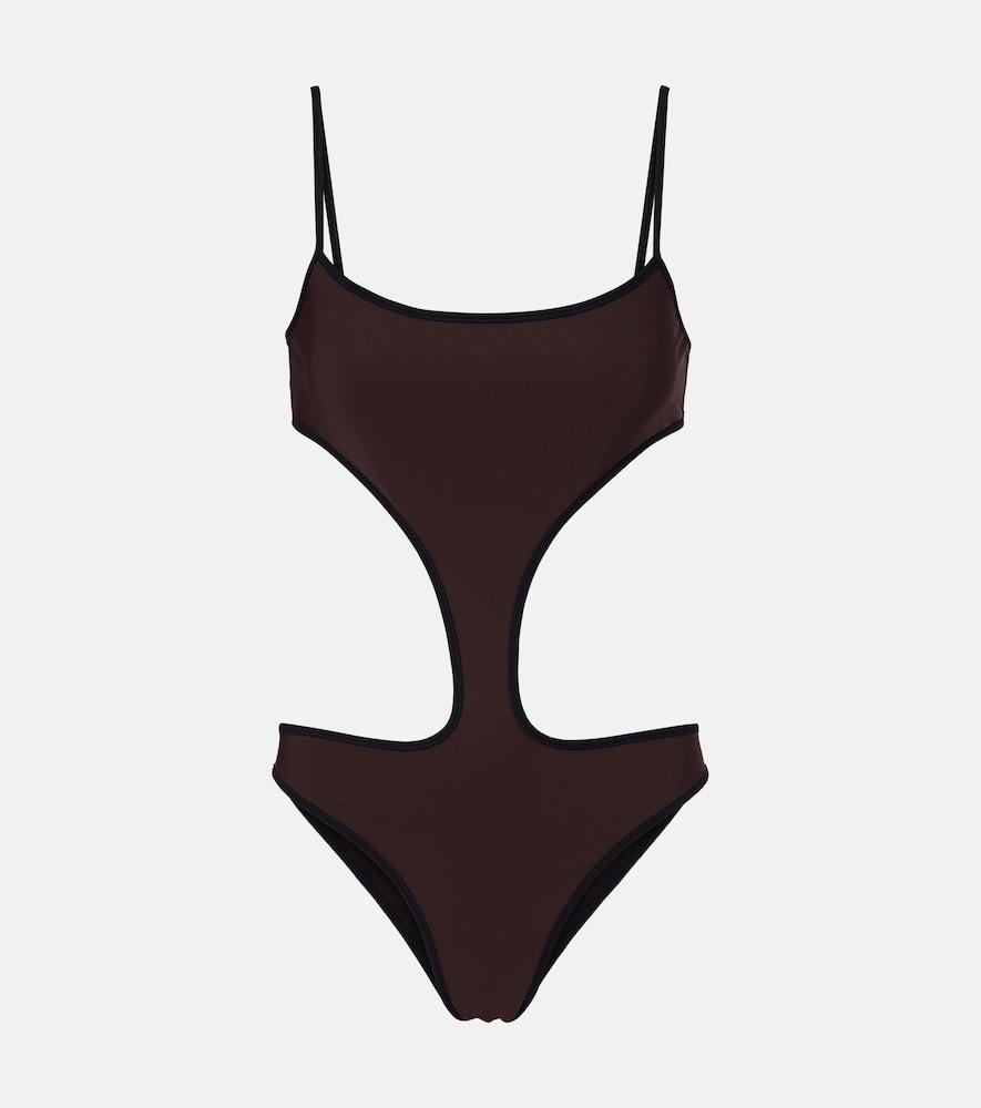 roberto cavalli halterneck swimsuit