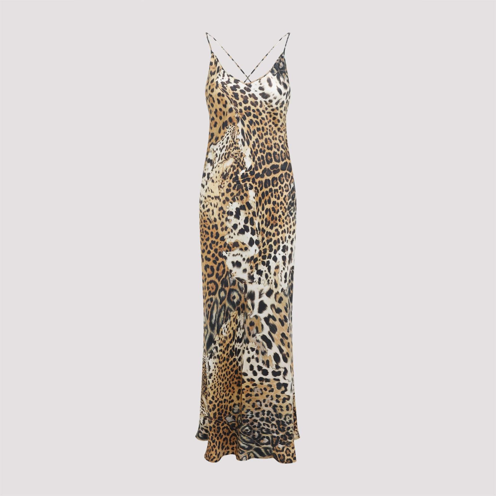 roberto cavalli jaguar skin dress
