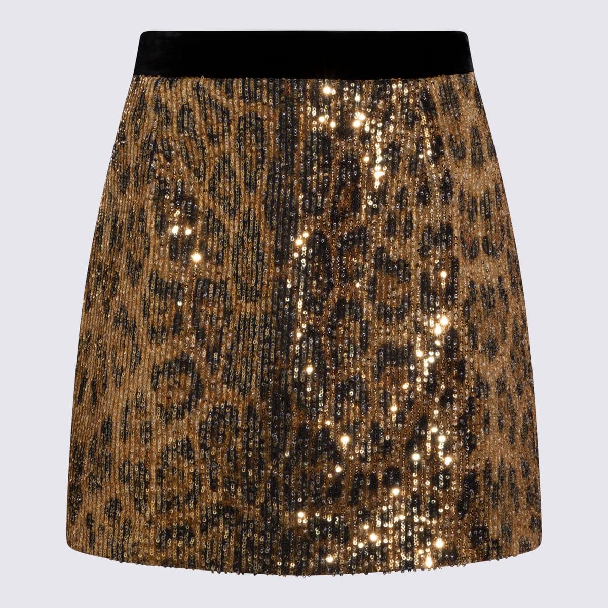 roberto cavalli leopard skirt