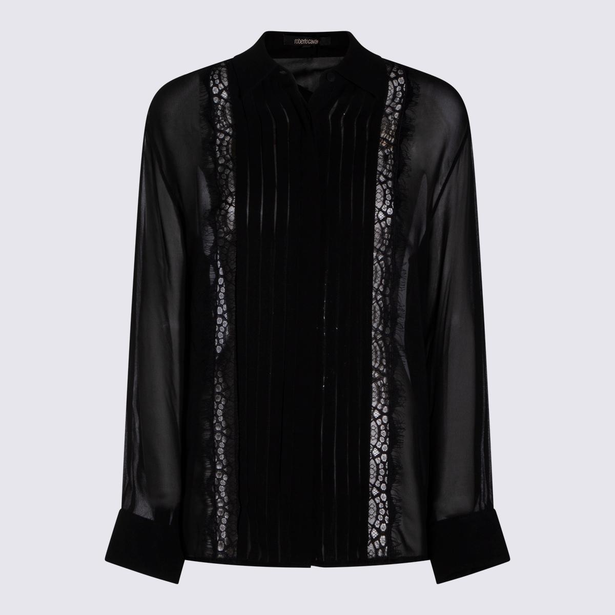 roberto cavalli shirts black - women