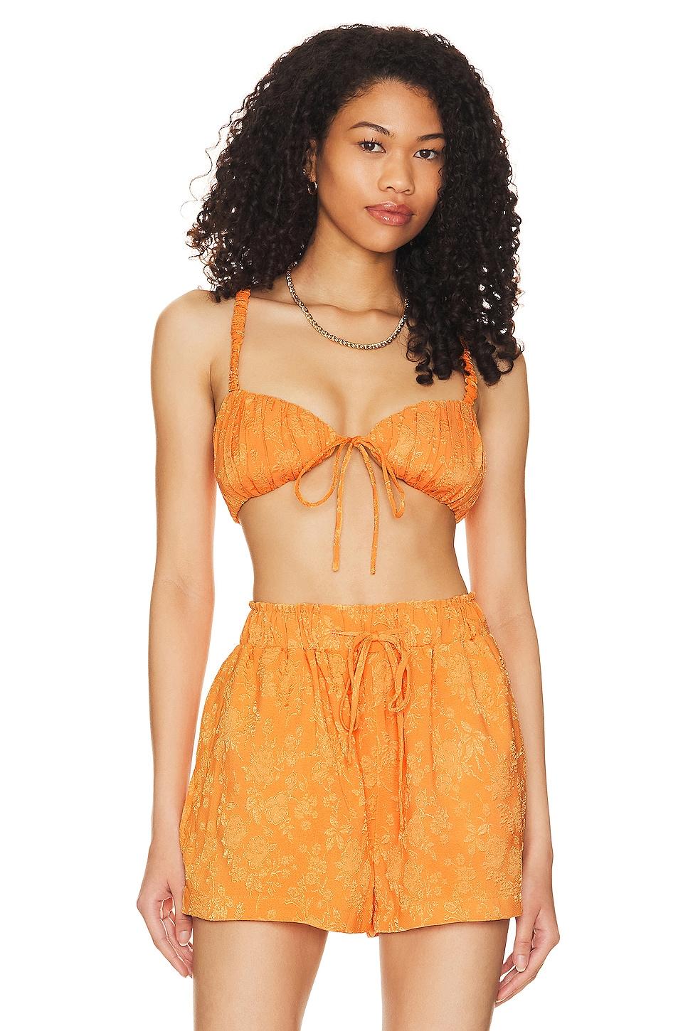 robin scrunchie bralette top