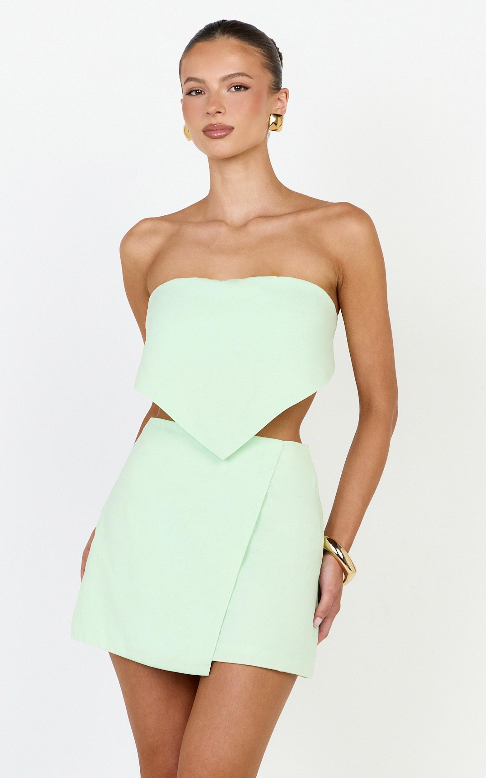robyn top - bandana tie back top in sage