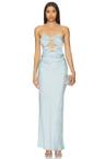 rochelle twist strapless dress