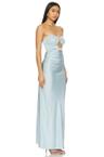 rochelle twist strapless dress