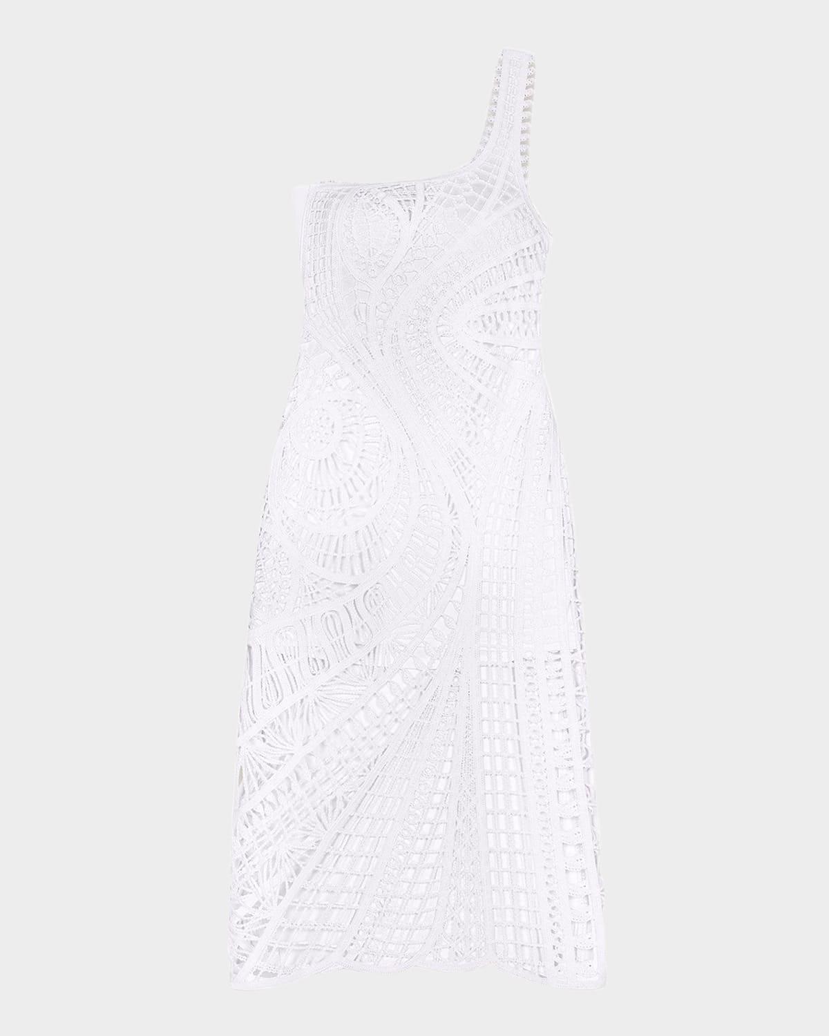 rochette crochet midi dress