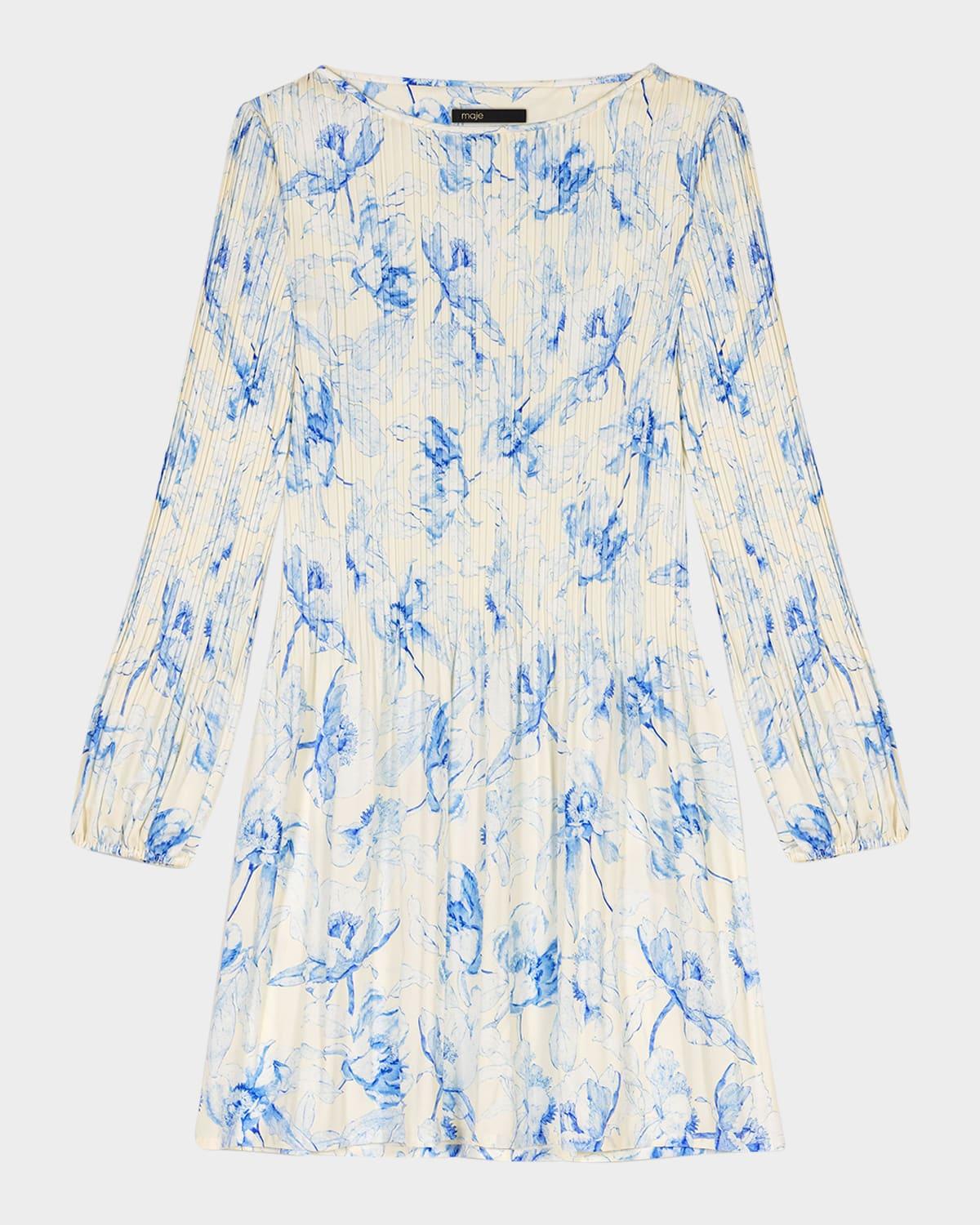 rockifleur pleated mini dress