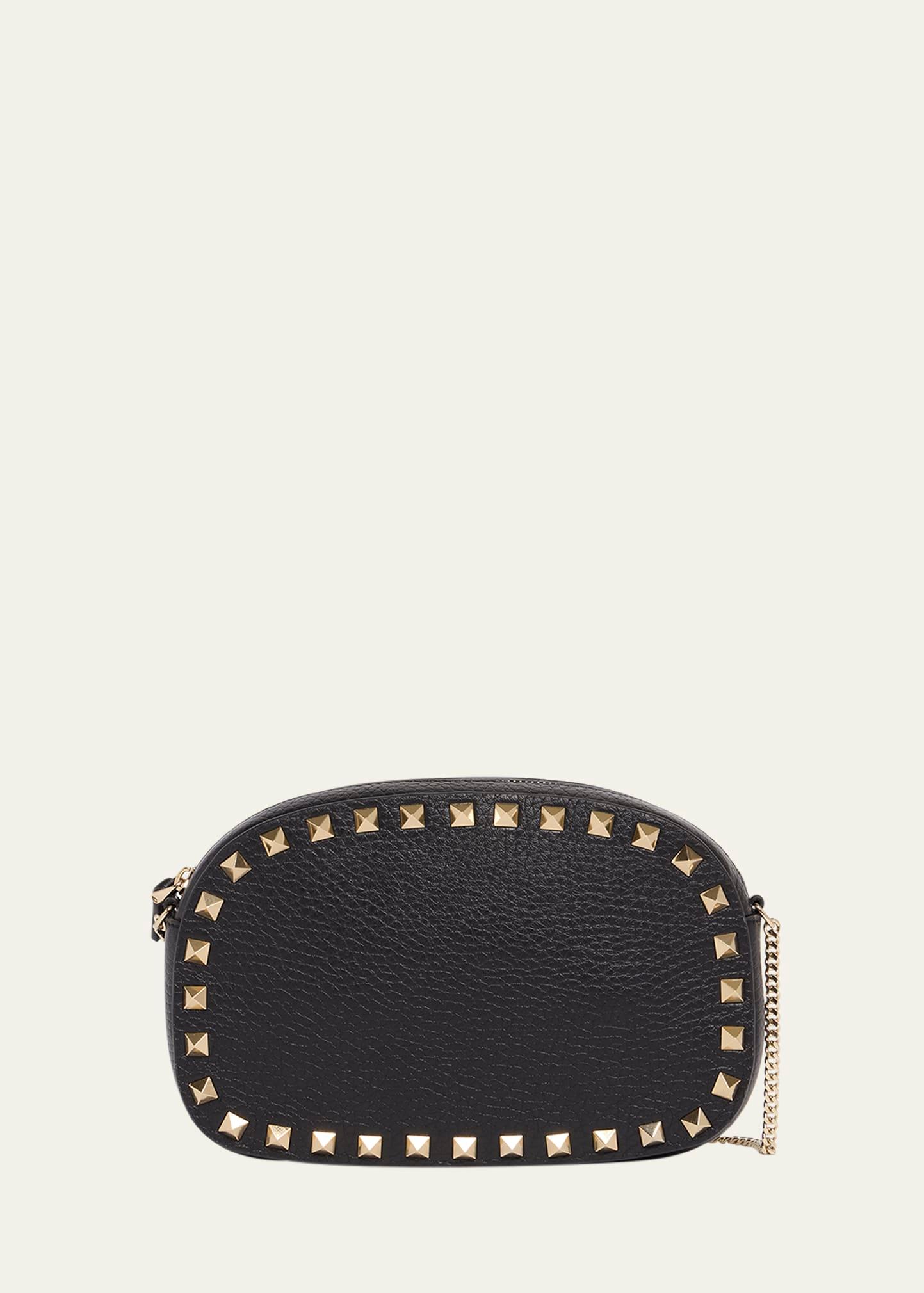 rockstud mini leather crossbody bag