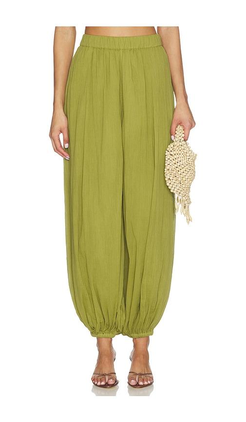 rococo sand harem pants in green.