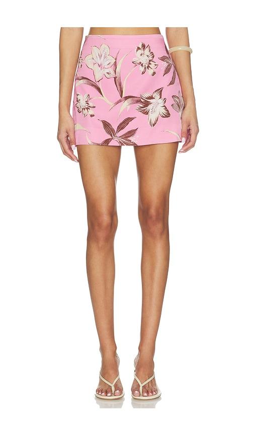 rococo sand mini skirt in pink.