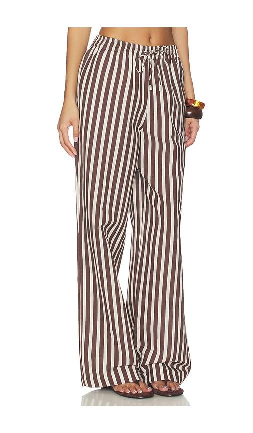 rococo sand straight pants in brown.