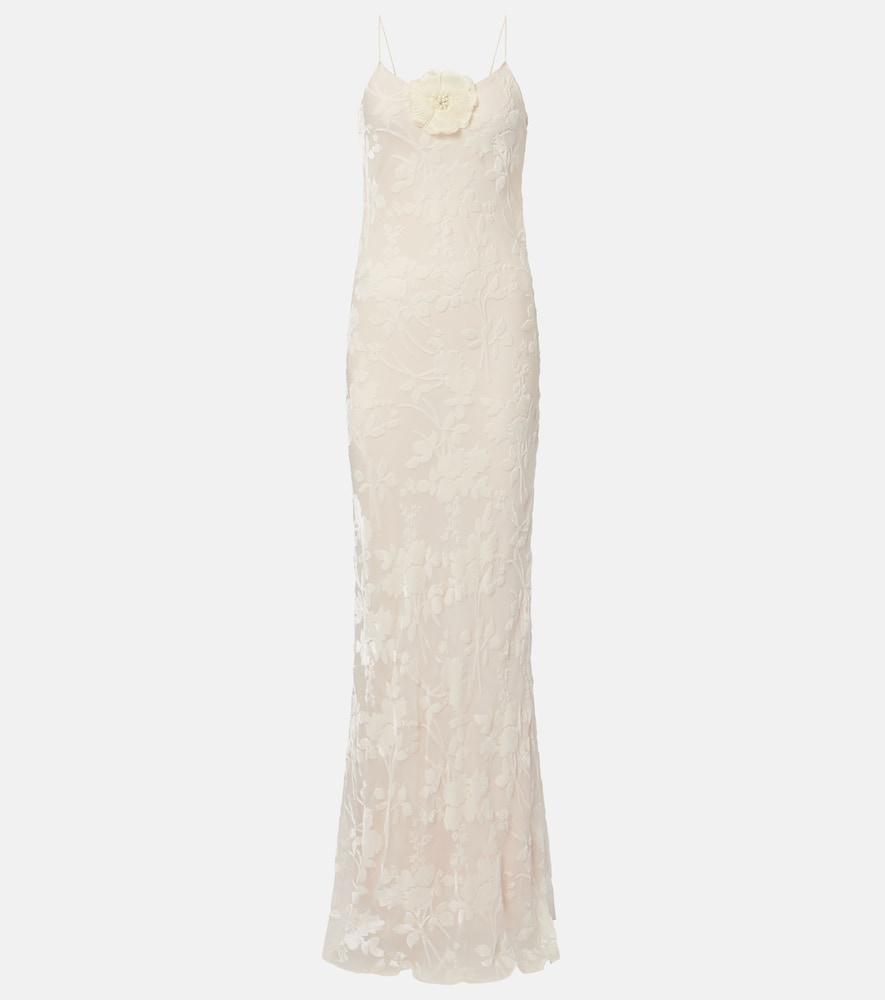 rodarte devoré floral velvet gown