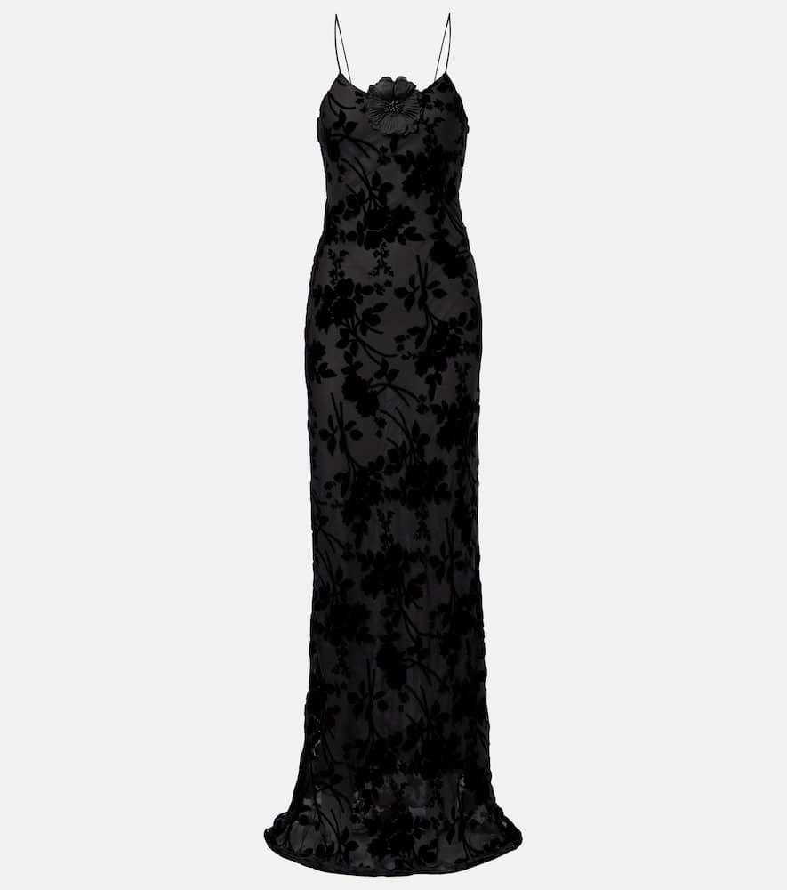 rodarte devoré floral velvet gown