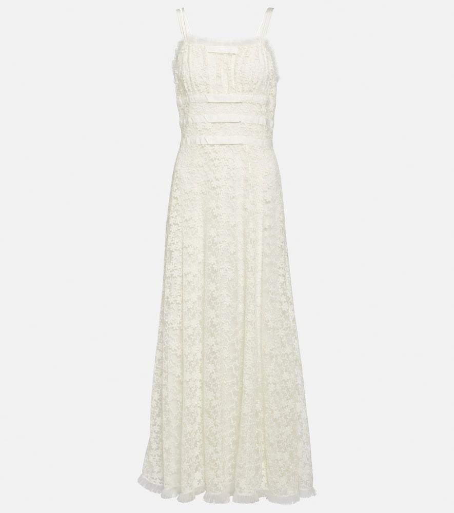 rodarte floral lace and tulle maxi dress
