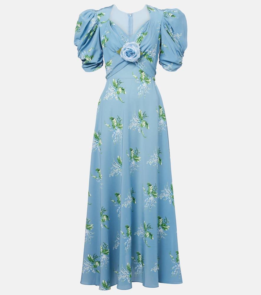 rodarte floral silk cocktail dress