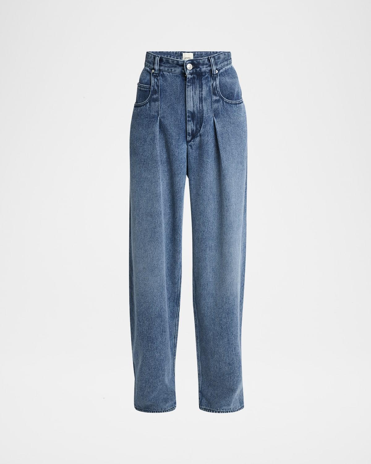 rodayna wide leg fluid denim pants