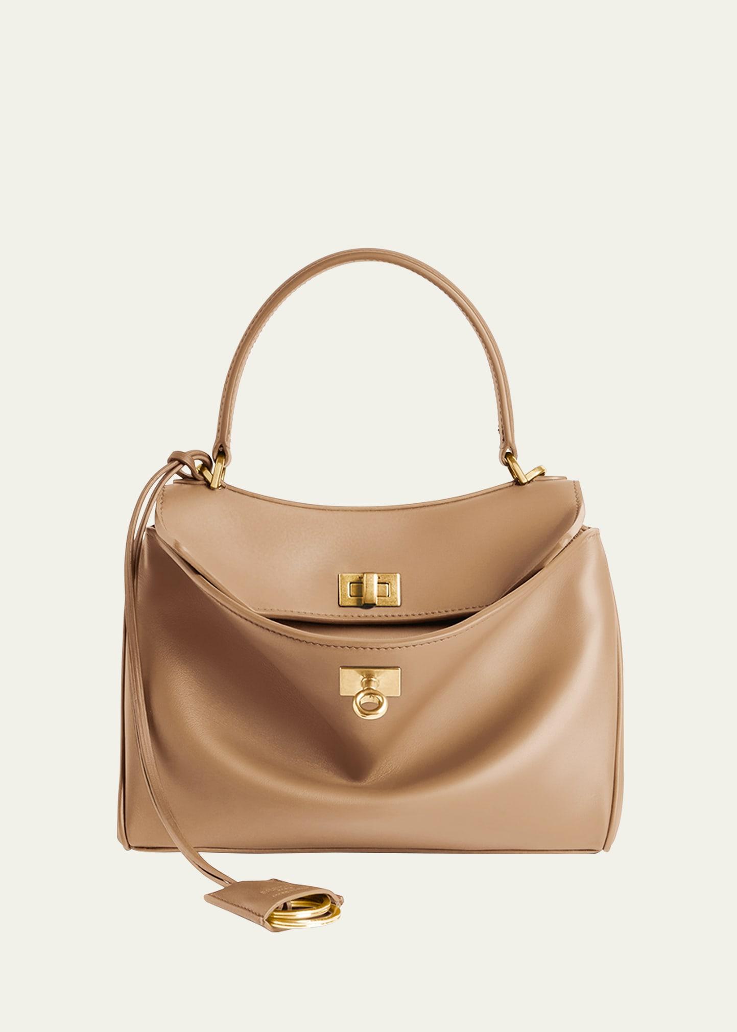 rodeo mini leather top-handle bag