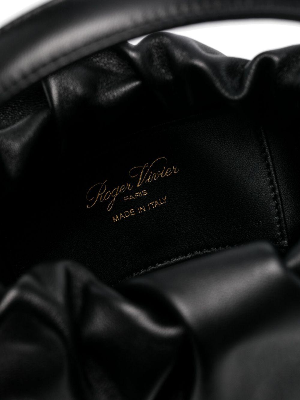 roger vivier bags black calf leather - women