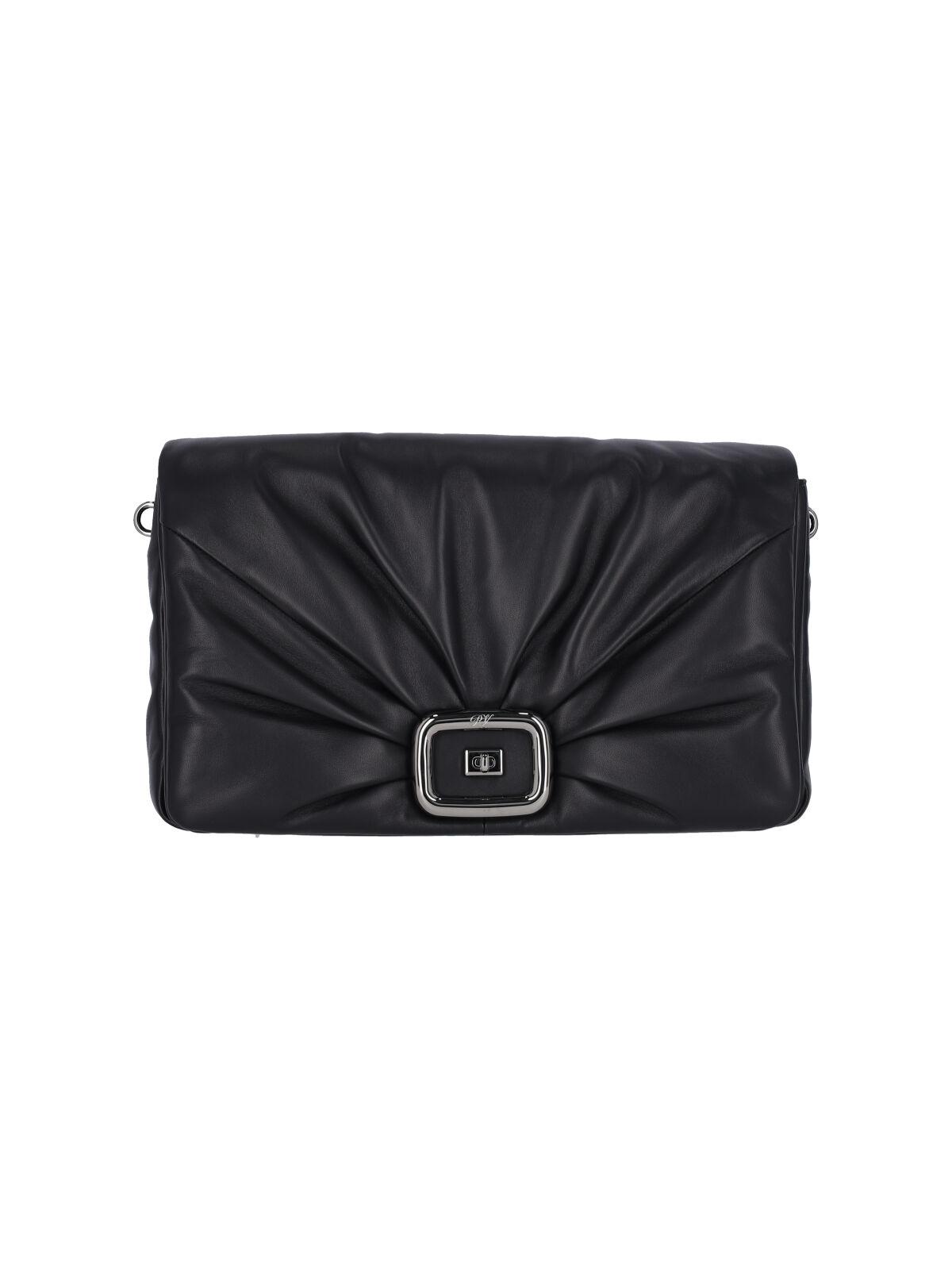 roger vivier bags black leather - women
