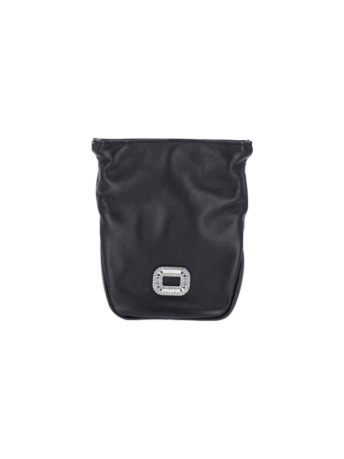 roger vivier bags black outer: lamb leather - women