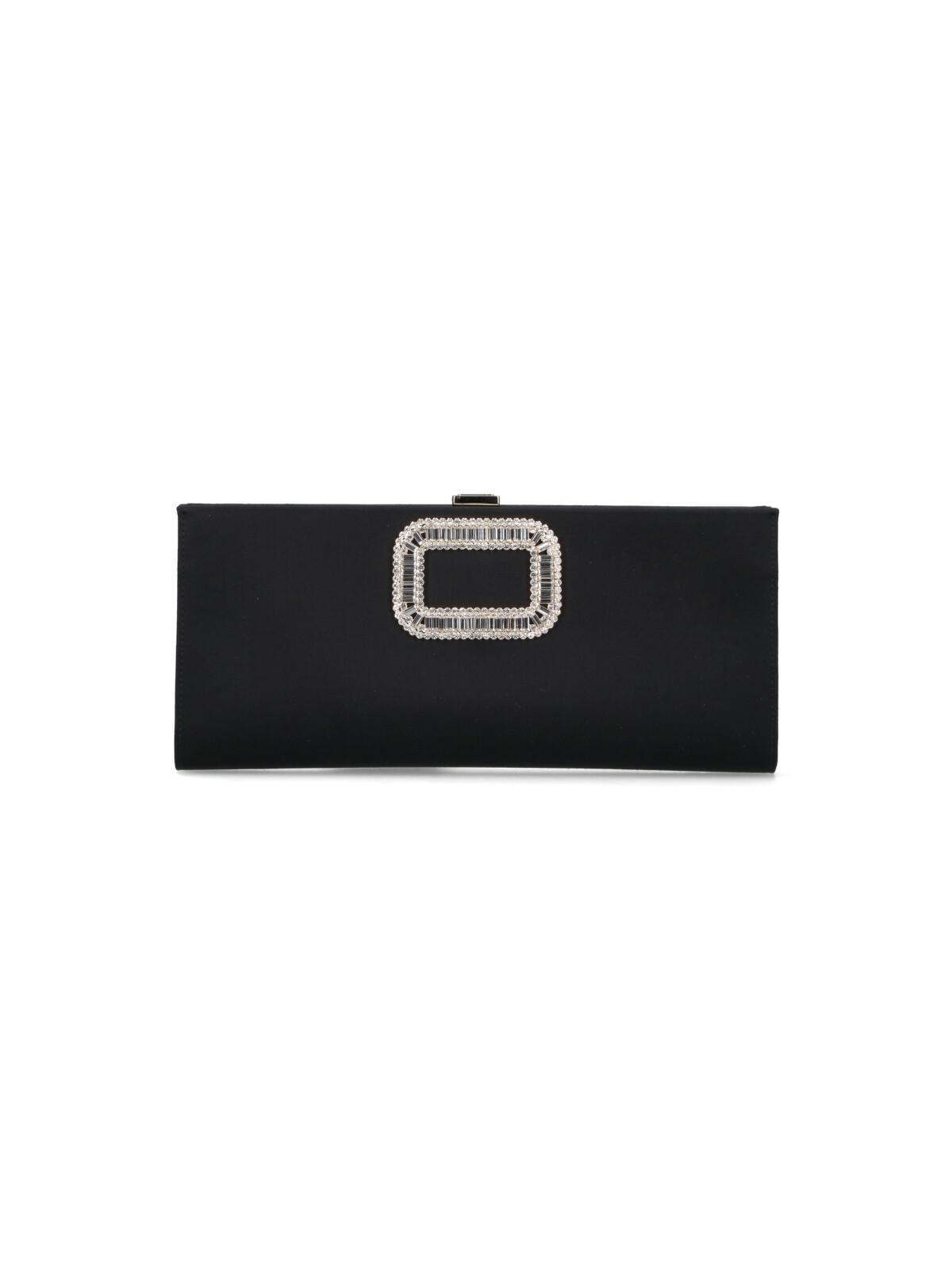 roger vivier bags black viscose - women
