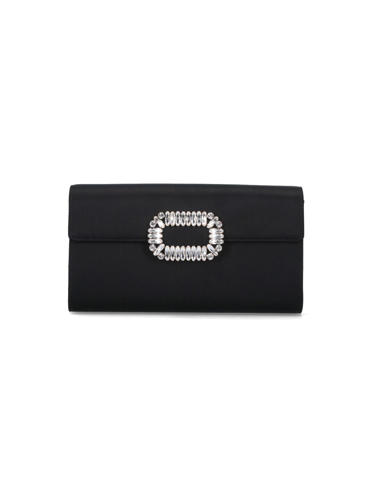 roger vivier bags black viscose - women
