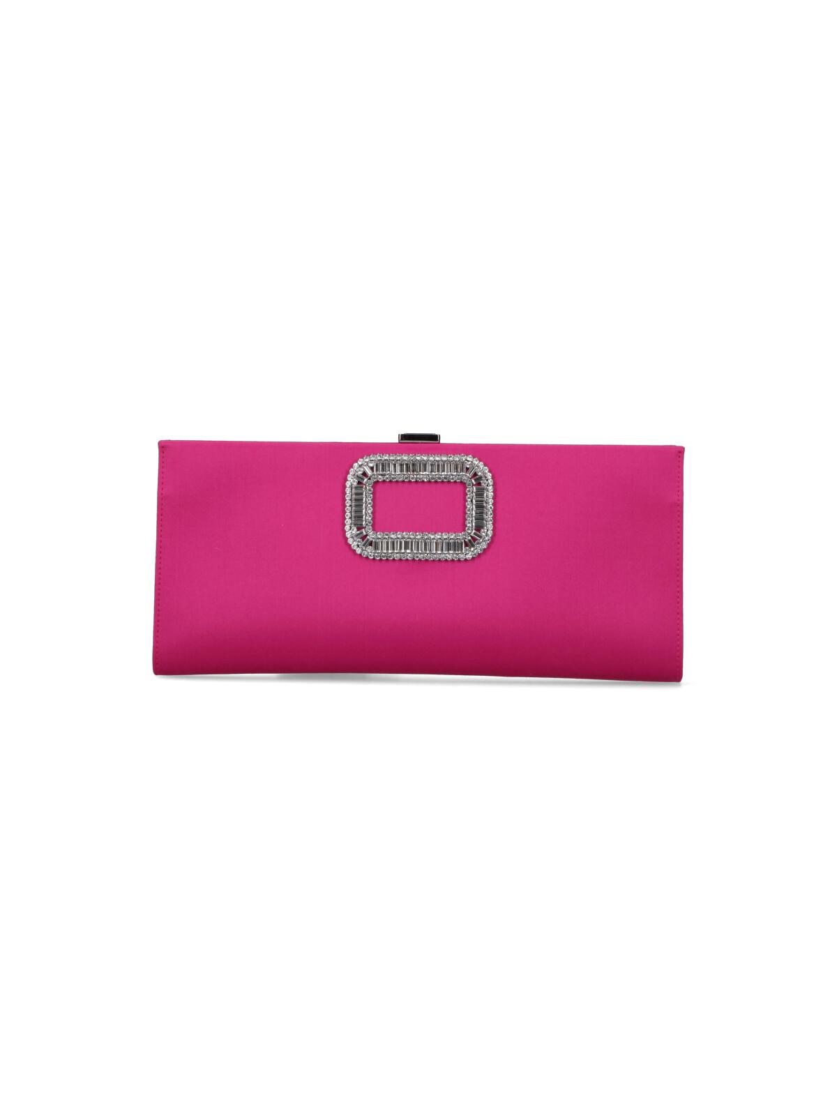 roger vivier bags pink viscose - women