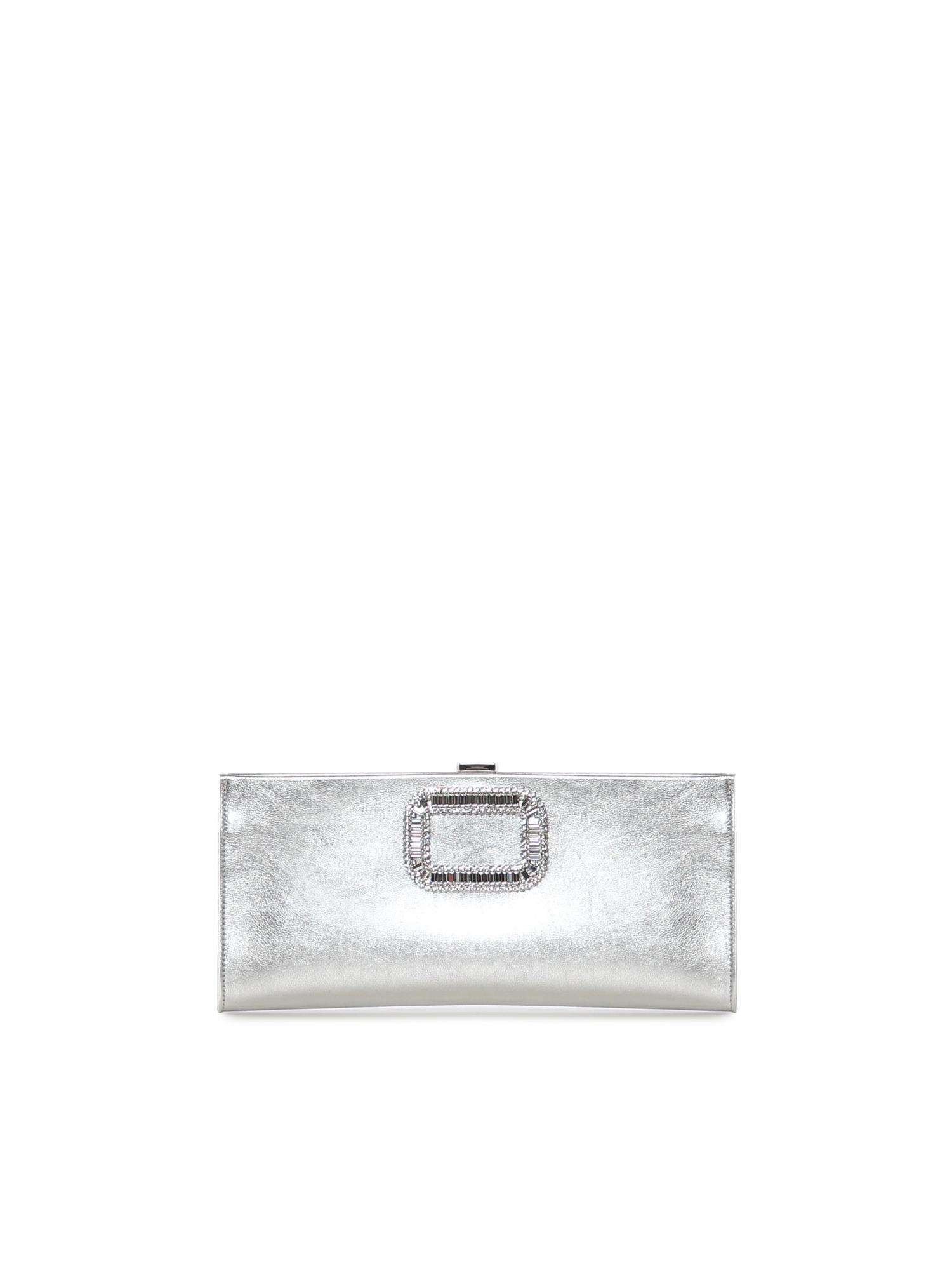 roger vivier bags silver calfskin - women