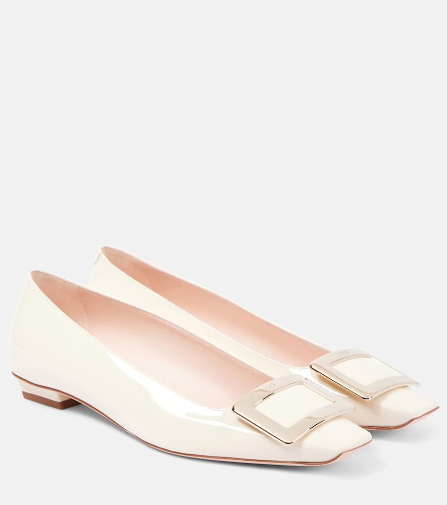 roger vivier belle vivier 25 patent leather ballet flats
