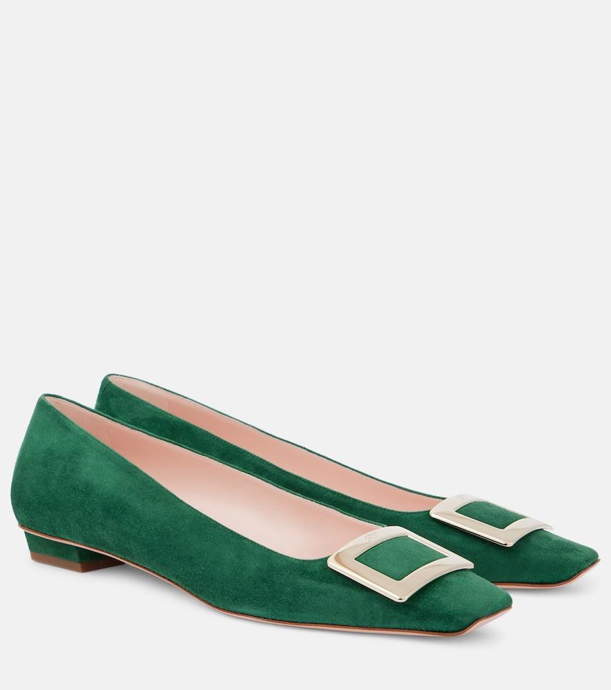 roger vivier belle vivier 25 suede pumps