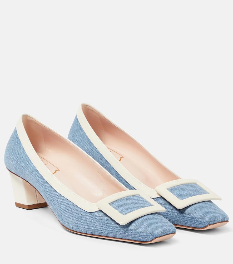 roger vivier belle vivier 45 canvas pumps