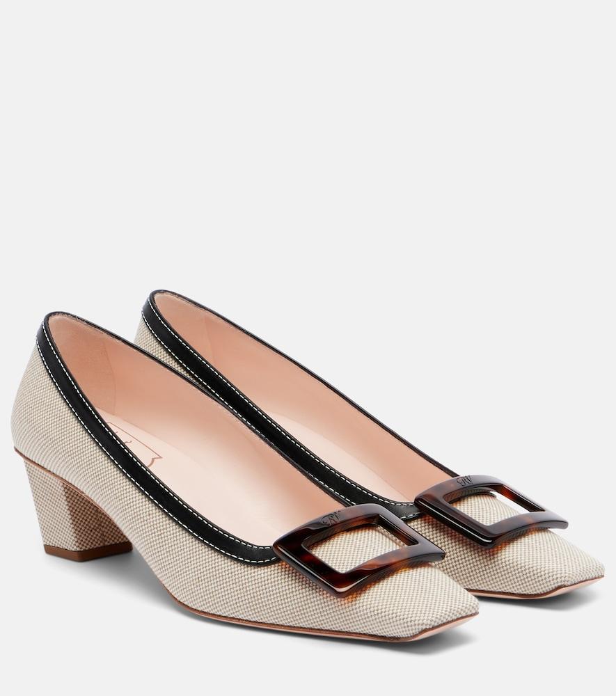 roger vivier belle vivier 45 canvas pumps