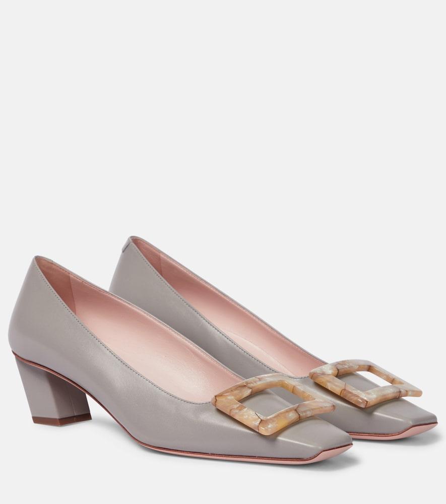 roger vivier belle vivier leather pumps