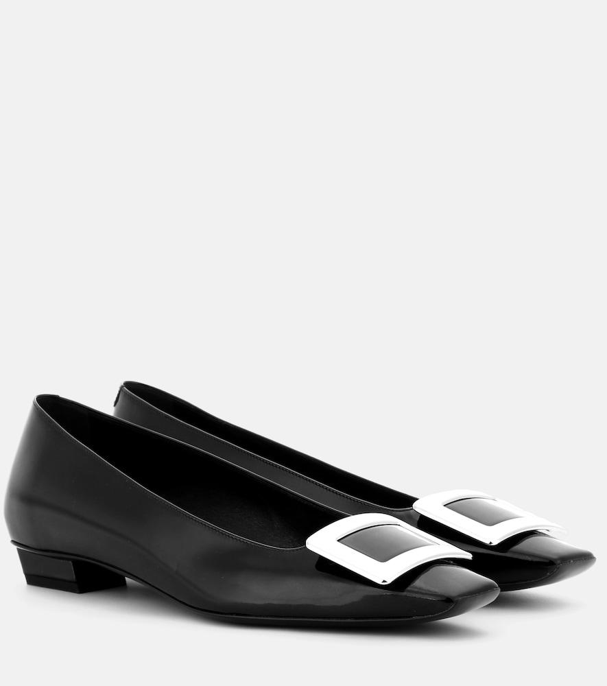 roger vivier belle vivier patent leather ballet flats