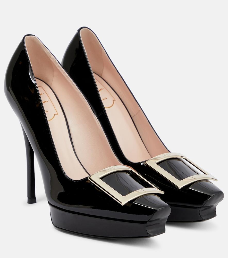 roger vivier belle vivier patent leather platform pumps