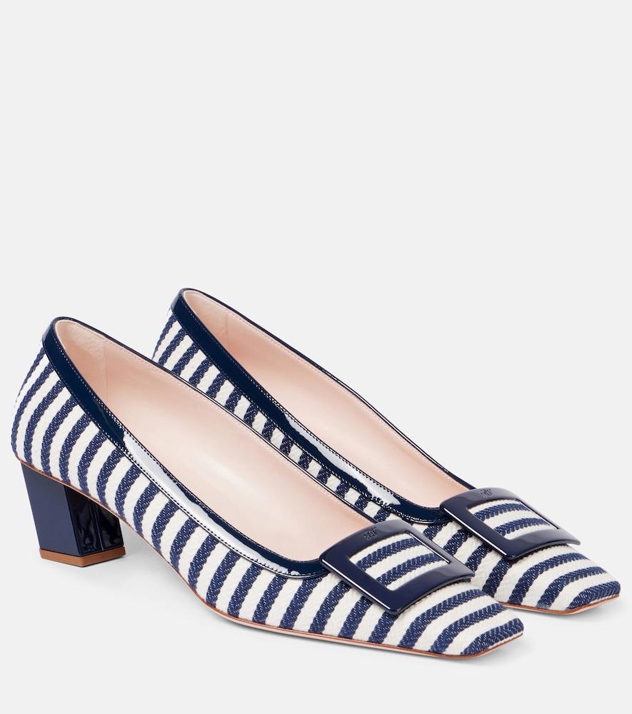 roger vivier belle vivier striped pumps