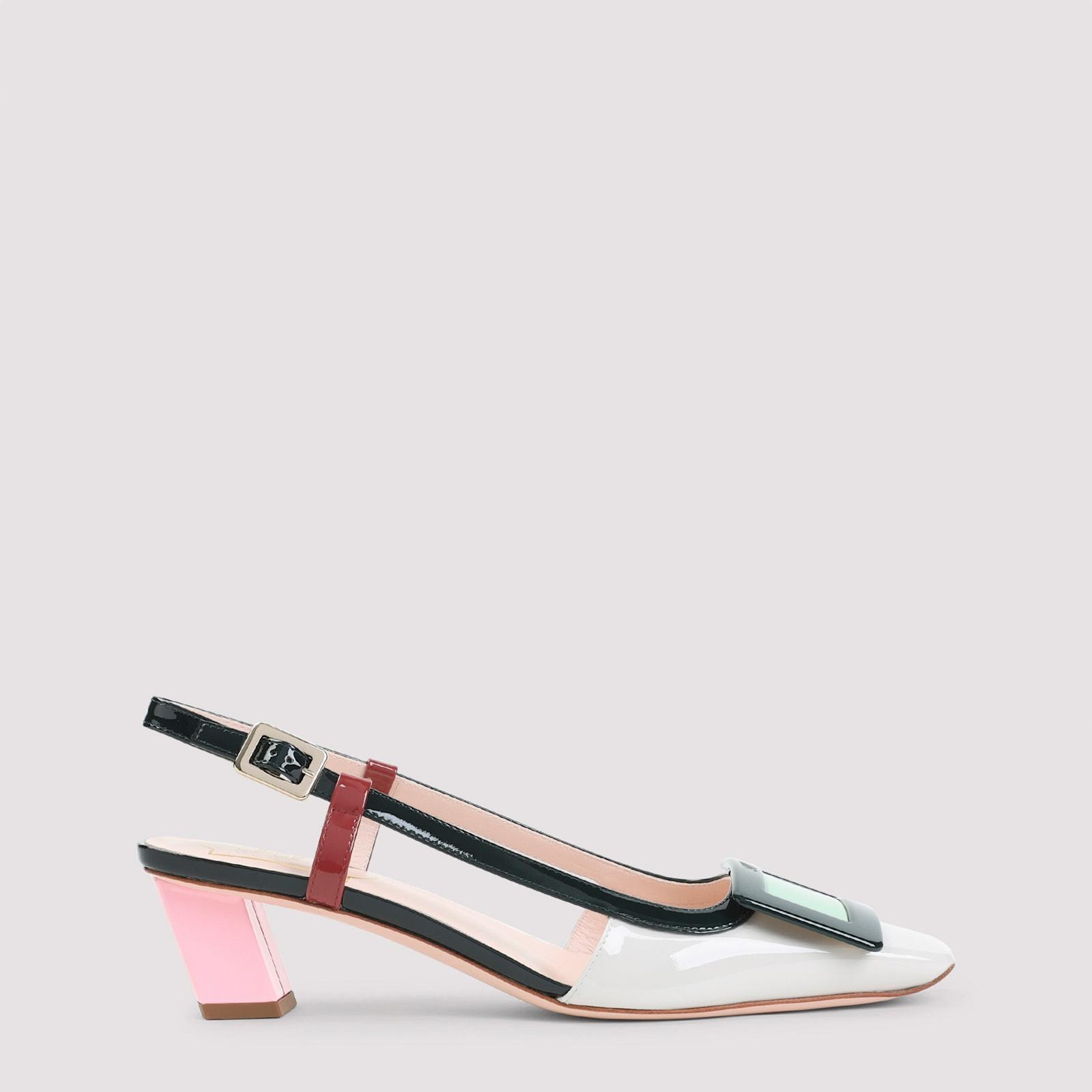 roger vivier bv lacquered buckle 45 pumps