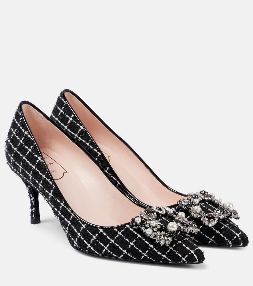 roger vivier flower strass 65 leather