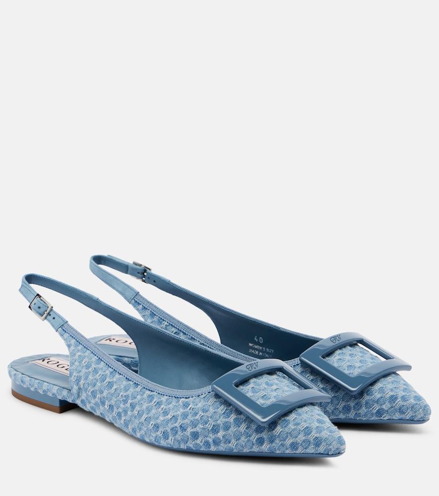 roger vivier gommettine slingback ballet flats