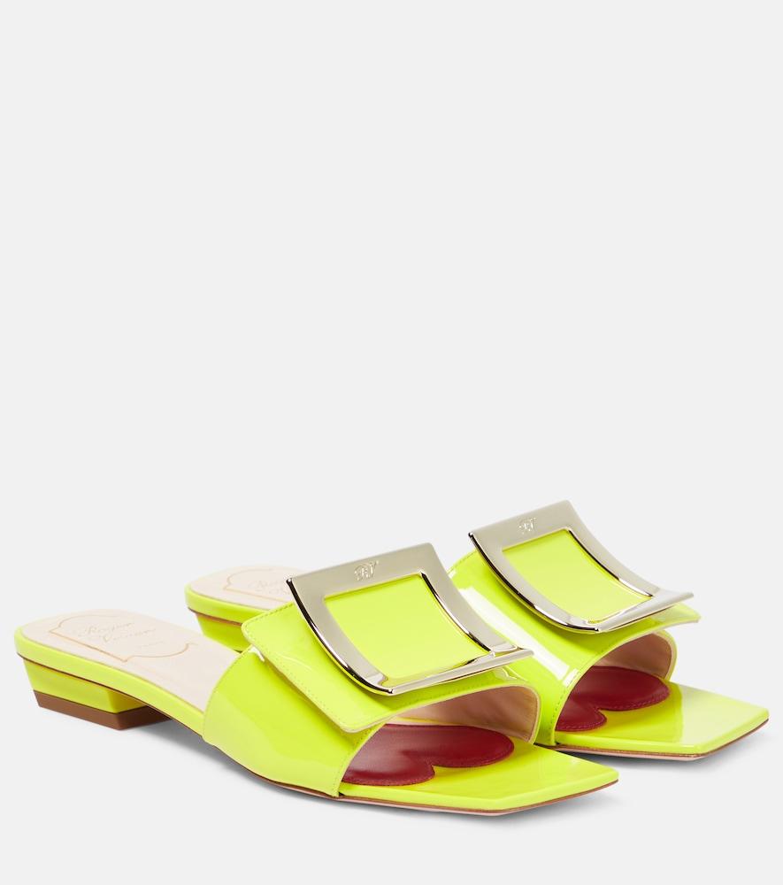 roger vivier love 45 patent leather mules